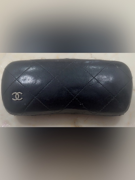 CHANEL Accessories - CHANEL Black Pearl adorned Eye Glasses with  Quilted Leather Glasses Case